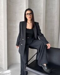 KARIA Keten Takım Antrasit