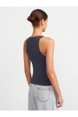 3694 Halter Yaka T-shirt-antrasit