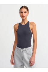 3694 Halter Yaka T-shirt-antrasit