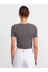 30124 Crop T-Shirt-FÜME