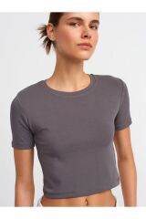 30124 Crop T-Shirt-FÜME