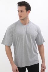 Kısa Kollu Oversize Erkek T-shirt %100 Pamuk
