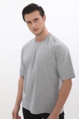 Kısa Kollu Oversize Erkek T-shirt %100 Pamuk
