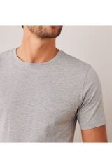 Erkek Ultrasoft Bisiklet Yaka %95 Pamuklu Slim Fit Dar Kesim T-shirt