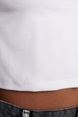 30124 Crop Tshırt-beyaz