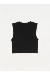 Kadın Top Crop Atlet Siyah 30125