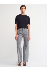 3683 Bisiklet Yaka Basic T-shirt-siyah