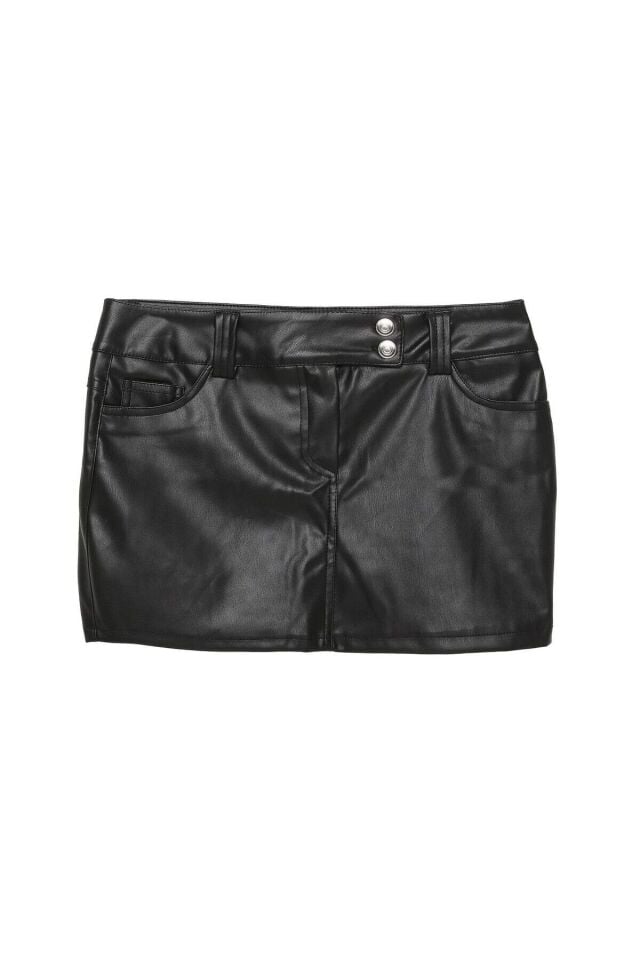 Deri Mini Etek