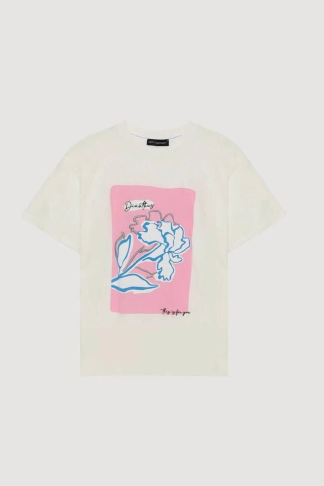 Kabartma Nakış Baskılı Tişört