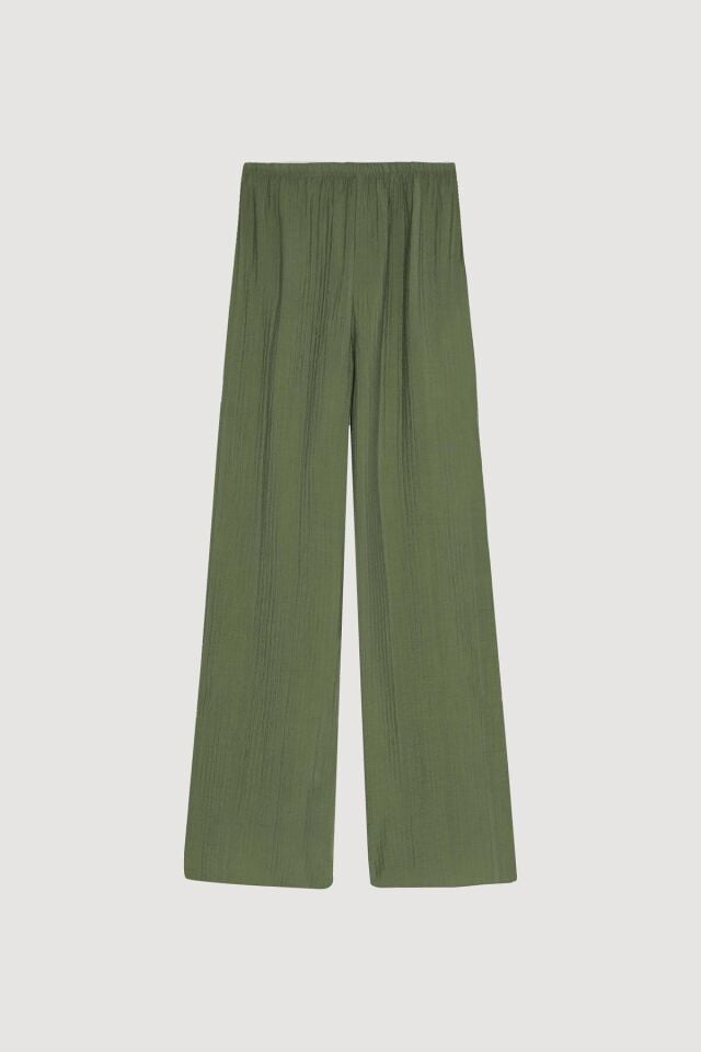 İnce Lastikli Geniş Pantolon